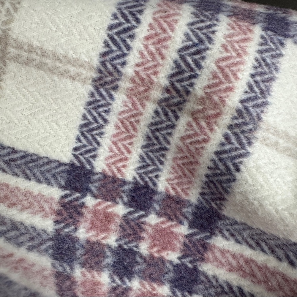 Style Rack Wool Blend Plaid Shacket Oversized L - Picture 7 of 7
